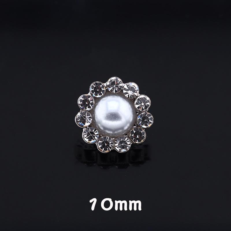 5pcs Bouton Diamant Cristal Manteau Veste Femme Petit Bouton Perle Parfumée Métal Diamant Cardigan Bouton Fourrure