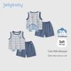 JELLYBABY Boys' Dinosaur Vest and Shorts Set