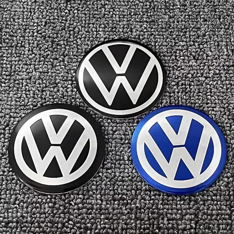 Car Sticker For VW Volkswagen Jetta MK5 Golf 4pcs 56mm 60mm 65mm 70mm 75mm Car Wheel Center Hub Cap Badge Emblem Sticker For Vol