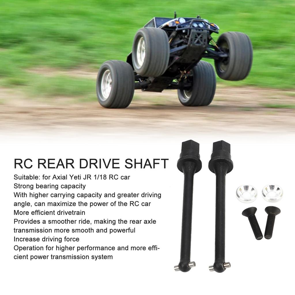 2 PCS RC Rear Axle Drive Shaft for     JR 1Celsius18 RC Car Replacement Drive Shaft