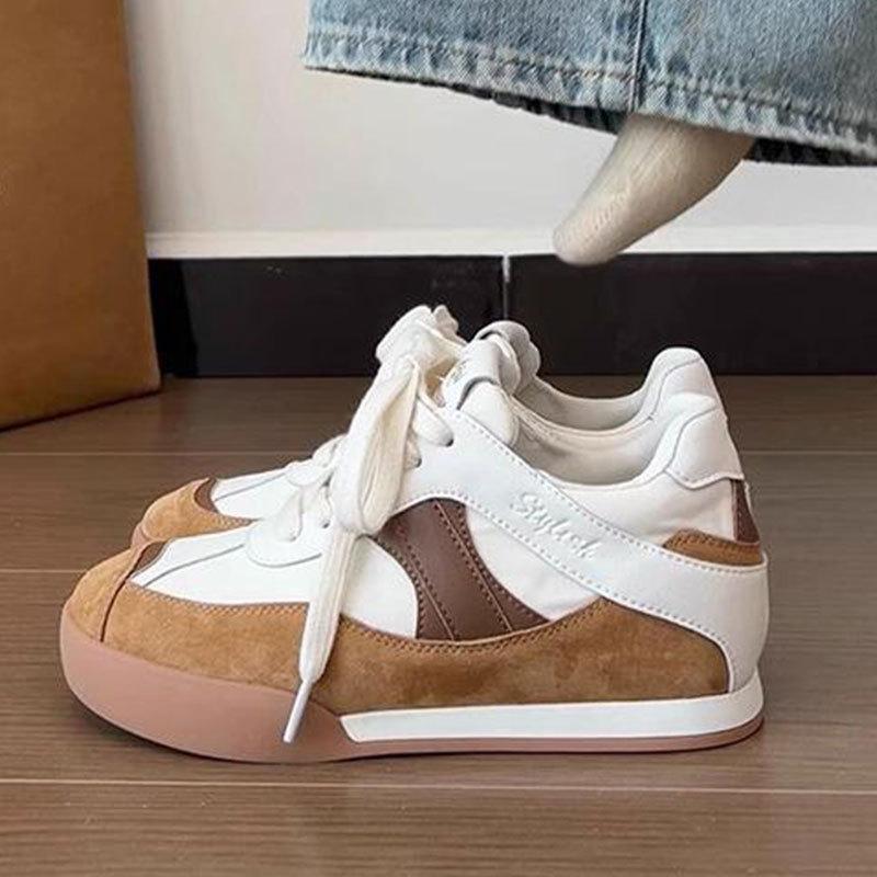 

Синие кроссовки женские новые весенне-летние на платформе немецкие тренировочные туфли Waffle Forrest Gump туфли с круглым носком туфли на доске повседневные парусиновые туфли 40 хаки