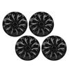 4 Pcs Wheel Hub Cap Full Protection Snap On Scratch Resistant Universal Fit for Any 15 Inches Steel 