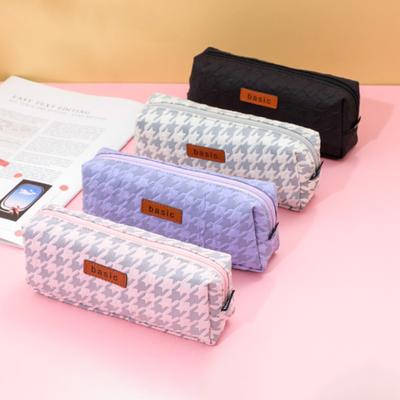 Large Capacity Pencil Case Zipper Closure Waterproof Material Pen Bag Pen Eraser Holder Office Home