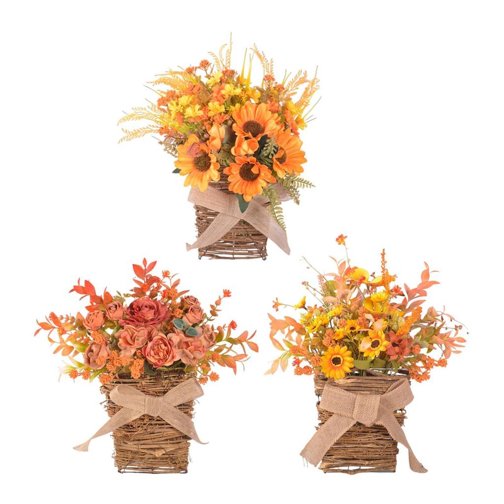 Door Hanger Basket Flower Basket for Front Door Floral Arrangement Multifunctional Decoration Ornament for Holiday Farmhouse