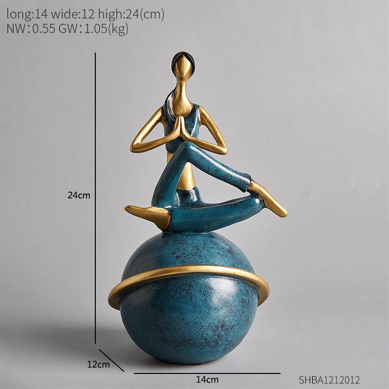 Nordic Style Girl Resin Decoration Interior Character Decoration Accessories Desktop Creative Model Character Sculpture Gift