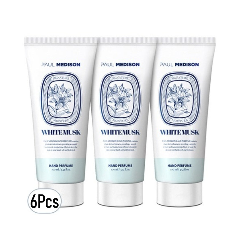Paul Medison White Musk Hand Perfume Cream 100ml*3Pcs/6Pcs