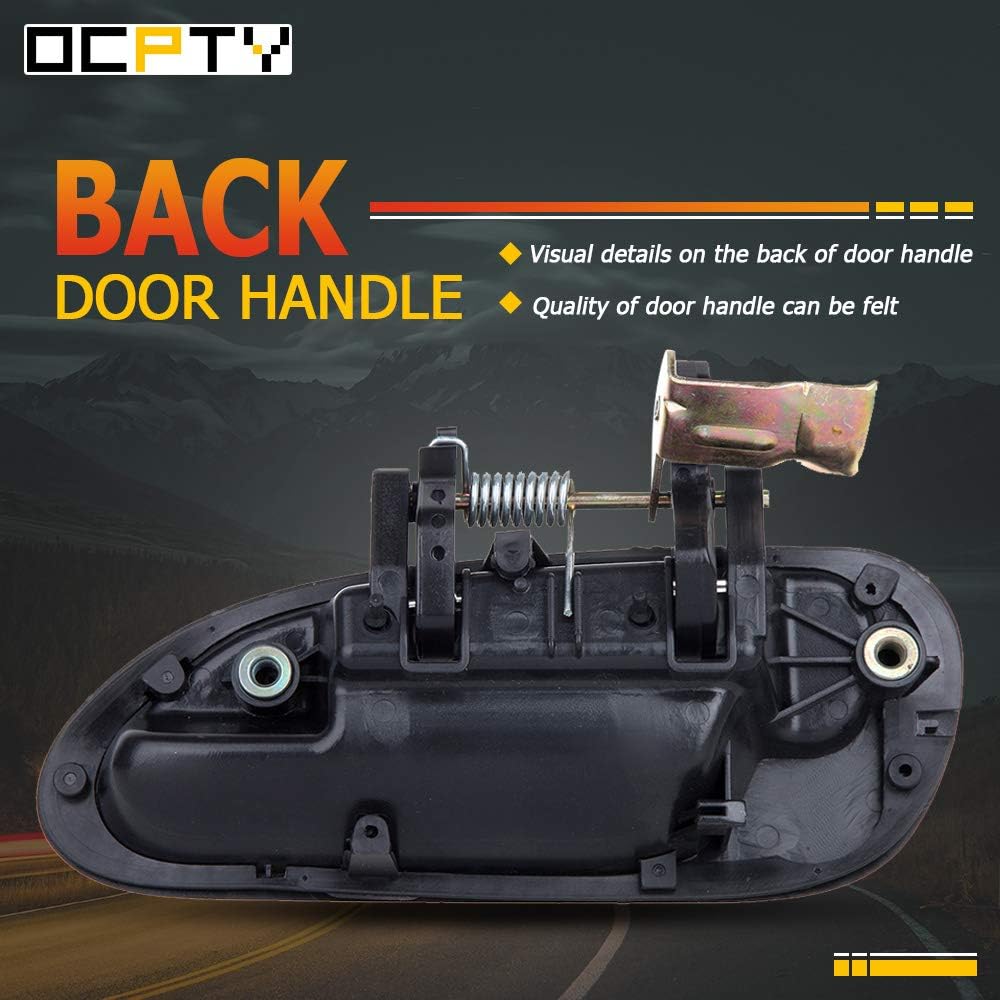 OCPTY Door Handle Exterior Rear Passenger Right Side Replacement Fit 1998-2002 for Honda for Accord Outside Door Handle Black