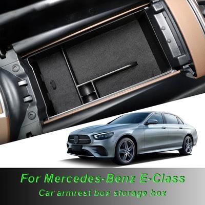 Car Central Control Armrest Box Storage Box Flocking Organizer for Mercedes-Benz E-Class W213 2022 Interior