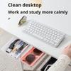 White SelfAdhesive Storage Drawer Box Makeup Pencil Tray Desk Hidden Under Desk Stand Self-adhesive Under-drawer Storage Box