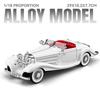 1:18 1936 Benz 500K Legierung Klassisches Auto Modell Druckguss Metall Retro Fahrzeuge Auto Modell Simulation Ton und Licht Kinderspielzeug Geschenk