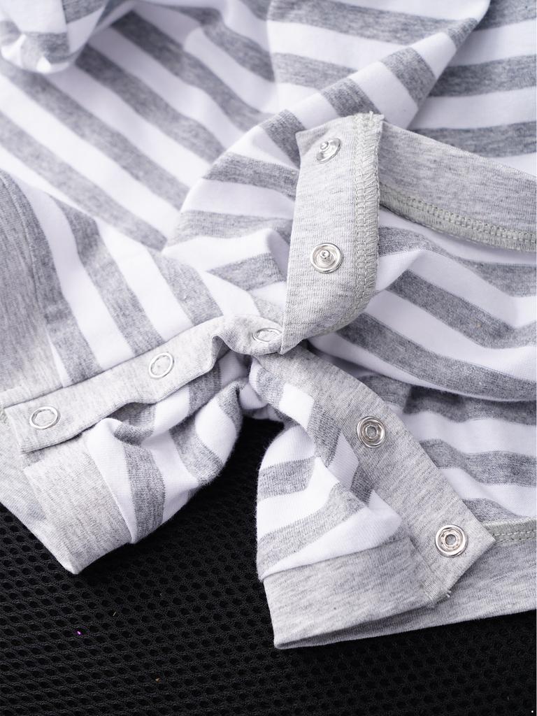 Mono Adaptativo Unisex para Niños con Necesidades Especiales Sin Mangas Cremallera Trasera Invisible Botón a Presión Tira de la Entrepierna Rayado para Vestir Fácilmente