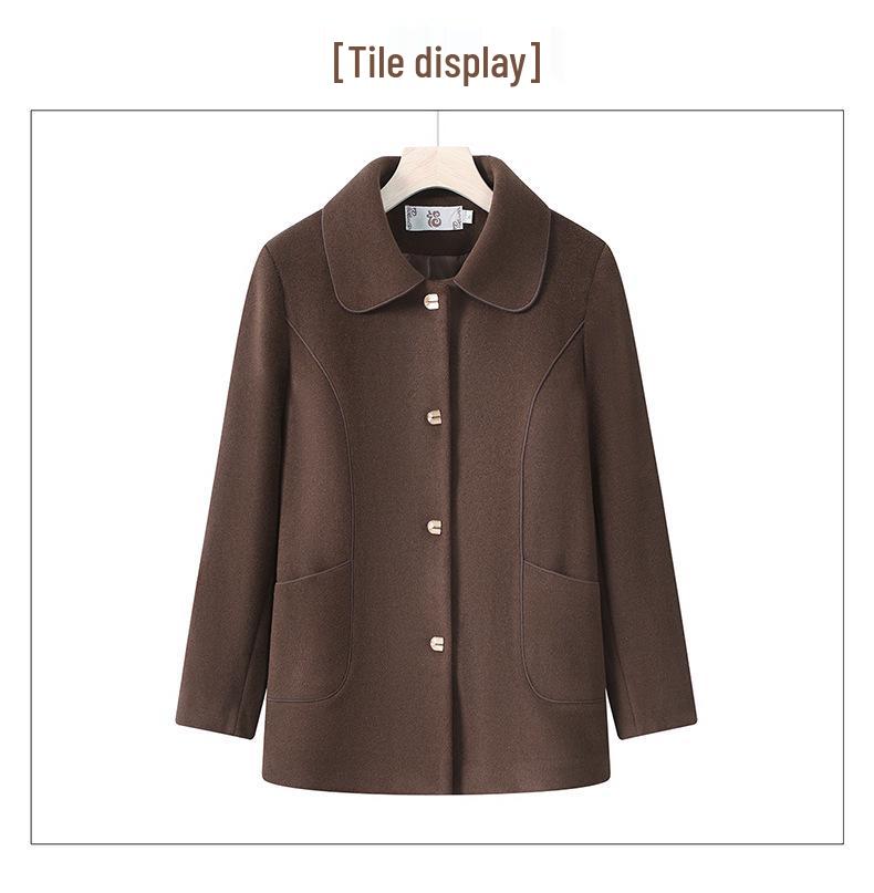 2025 Spring Woolen Coat: Elegant & Versatile for Middle-Aged Women