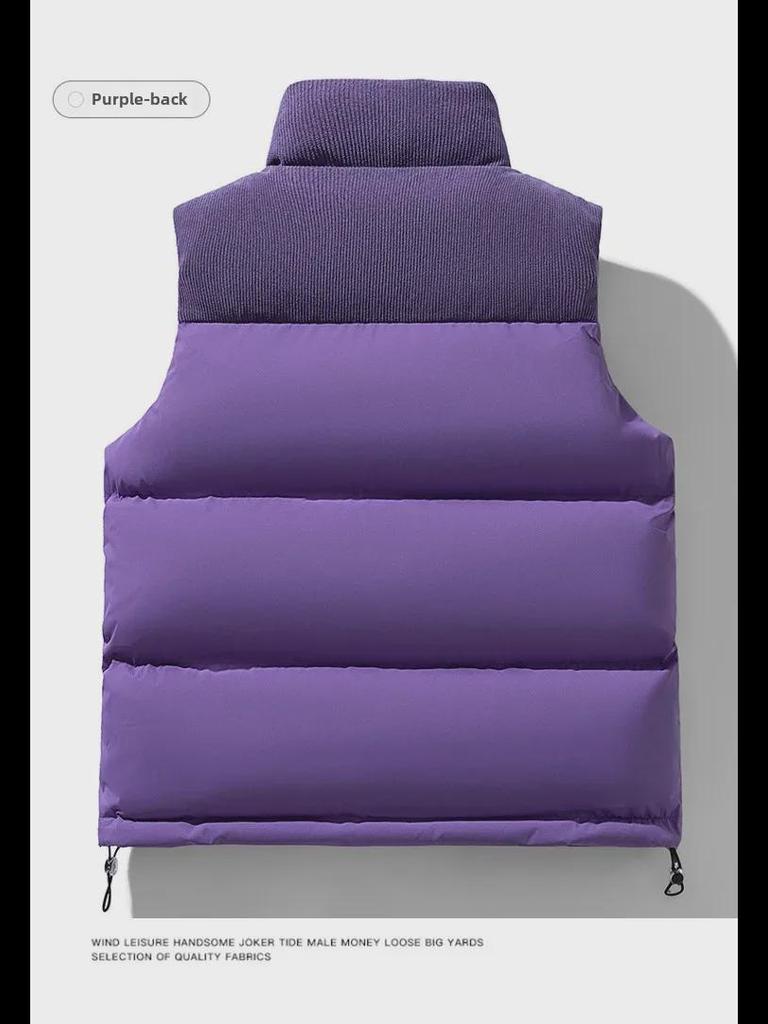 Cross-border Winter Cotton Vests with Logo for Men & Women - Warm Corporate Group Wear, Casual Waistcoat Jacket