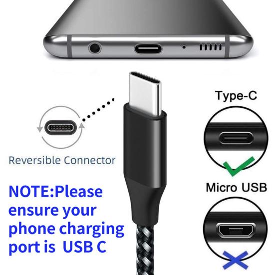 Cellphone Charging Cord High Durability Anti-winding Stable Output Extra-Long Overcharging Protection Fast Charging