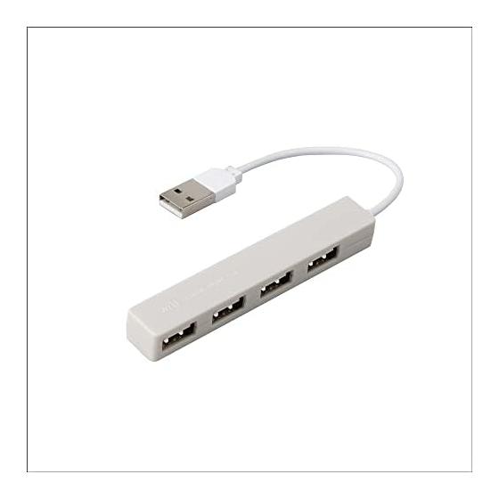 USB-хаб Nakabayashi w/U, 4 порта USB 2.0, шелковисто-серый, Z0233