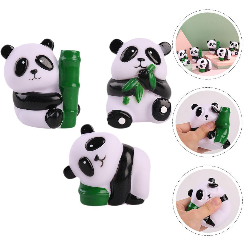 3Pcs Panda Shape Squeeze Toys For Stress Relief