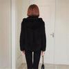 Women's Plush Velvet Hooded Cardigan: Stylish, Loose-Fit Sweater for Autumn/Winter
