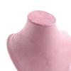 Deluxe Velvet Necklace Stand with Decorative Base