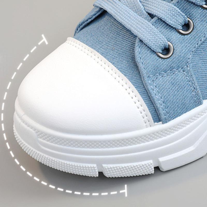 Fashion 2024 New Women's High Top Sneakers Luxury Denim Canvas Shoes for Women Fashion Platform Boots Outdoor Lace Up Women Sports Shoes