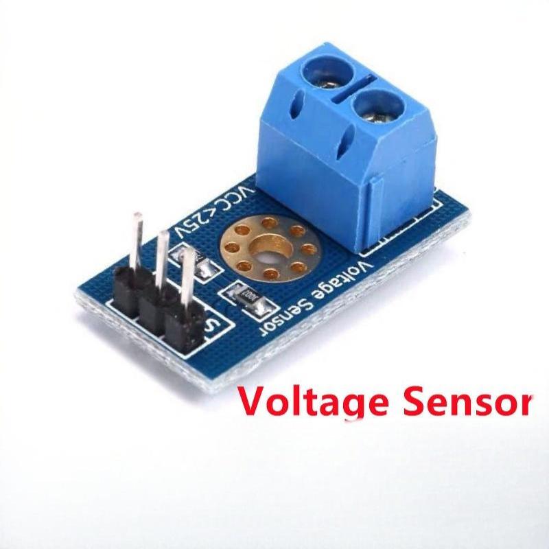 1/5/12Pcs Voltage Sensor Module Dc 0 25V Voltage Detection Board Terminal Block For Electronic Diy Projects