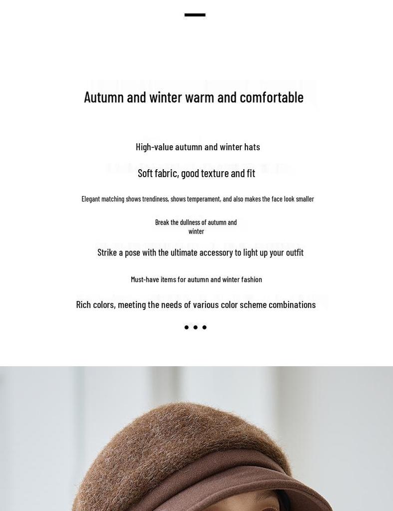 Women's British Style Windproof Beret - Versatile, Warm Metal Label Pleated Painter Hat for Autumn & Winter