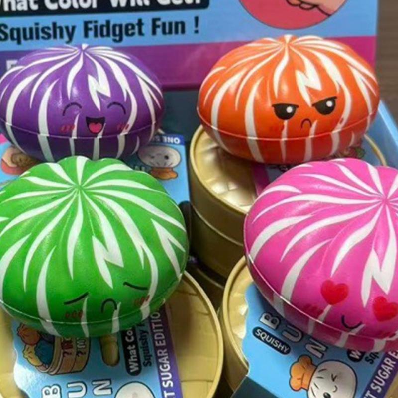 Веселка Сквіші Пельмені Кольорові Fidget Кульки-Пельмені Декомпресія Подарунки на День Народження Кольорові Прикраси для Зняття Стресу