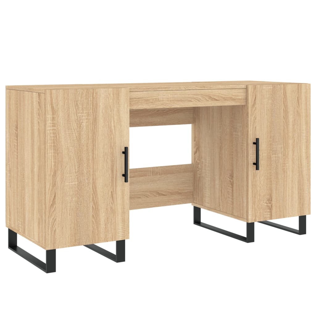 Writing Desk Sonoma Oak 140 x 50 x 75 cm Engineered Wood