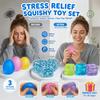 Ice Cube Shape Fidget Squeeze Toys Anti-stress Sensory Squishy Toys Stress Relief Toys  Adults Kids