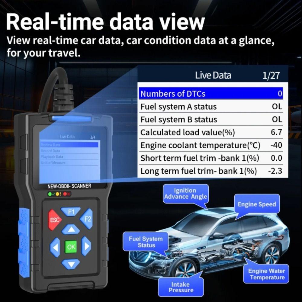 Color Screen T200 Car Fault Diagnosis Instrument Car Code Reader Fault Code Reading