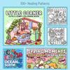 Children's Cartoon Coloring Book: Cute, Comfortable, Warm, Stress Relief, Simple Graffiti Drawing for Kids