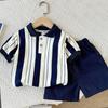 Kinderkleidung Mutter Kinderkleidung Kinder-Sets Jungen T-Shirt Shorts Sommer Kurzarm Mode Anzug