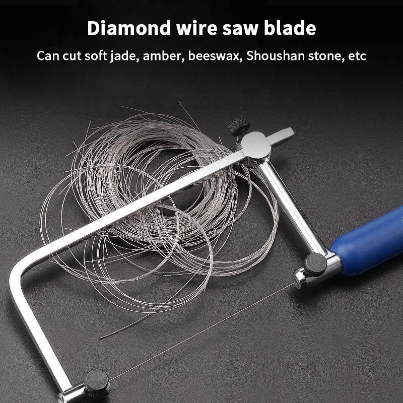 1M Cutting Wire Saw Blades Jade Metal Ceramic Cutting Supplies Hand Saw Blade Diameter 0.1Mm-0.5Mm Professional Hand Tools