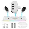 VR Charging Dock VR Headset Controller Charger RGB Lighting Mode Display Stand 2*1800mAh Battery for Meta Quest 3 VR Accessories