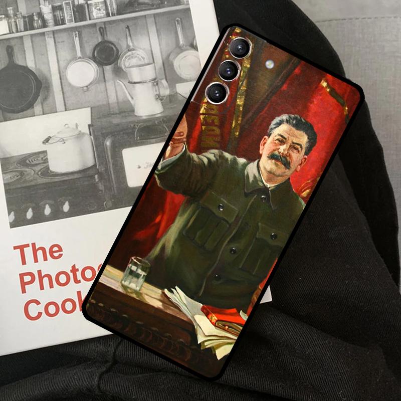 Stalin Phone Case For Samsung Galaxy S24 Ultra S22 S23 S20 S21 S24 FE S9 S10 Plus Note 10 20 Ultra