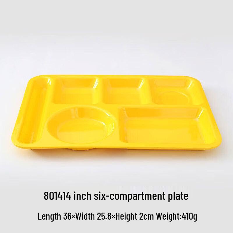 Melaminový jídelní tác XiYao, 14 palců, 6 přihrádek