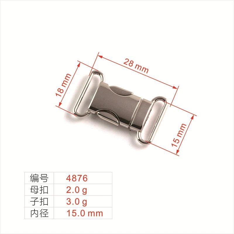 1pc Quick Side Release Buckles Metal Leather Bag Backpack Purse Strap Webbing Belt Clasp Lock DIY Repair Supplies