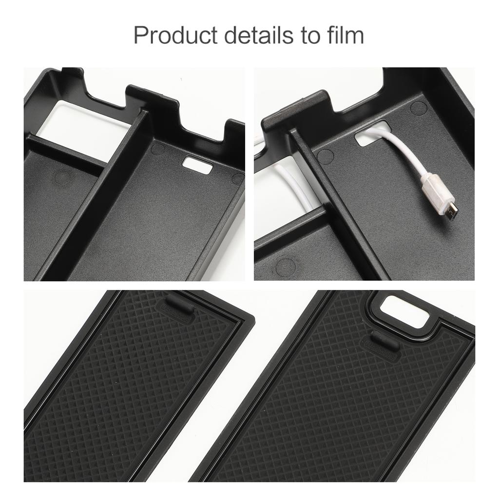 for BYD Han Center Console Armrest Storage Box Car Central Tray Organizer Accessories Tidying Black ABS+PVC