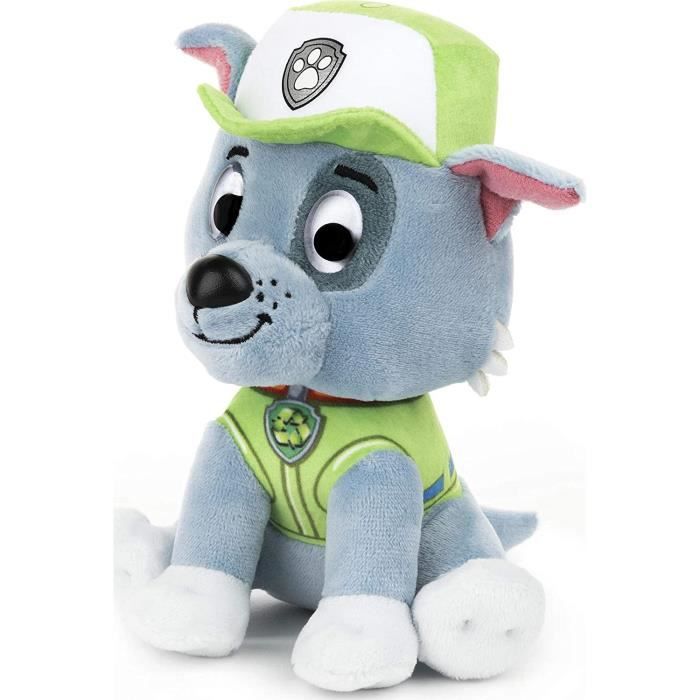 PAW PATROL - PLUSH 15 CM ROCKY Paw Patrol Gund - 6058442 - Soft and Washable Plush Toy from 12 Months