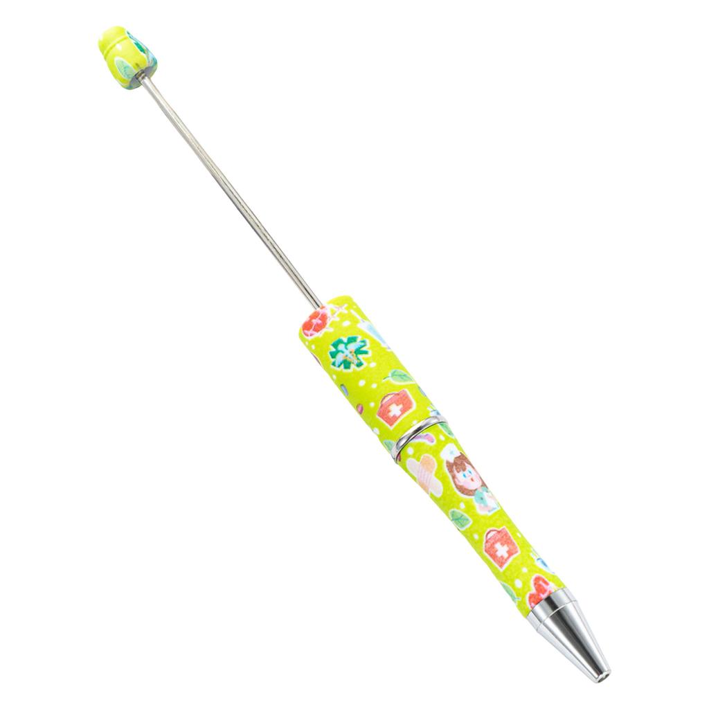 Beadable Pens Plastic Bead Pen Ballpoint Pens DIY Pens Cute Pens Boy Girl Student Graduation Gift Office School Supplies