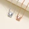 Smile Smiley Face Necklace Fashion Expression Pack Creative Niche Personality Cute Pendant Collarbone Chain Female Tide Quality