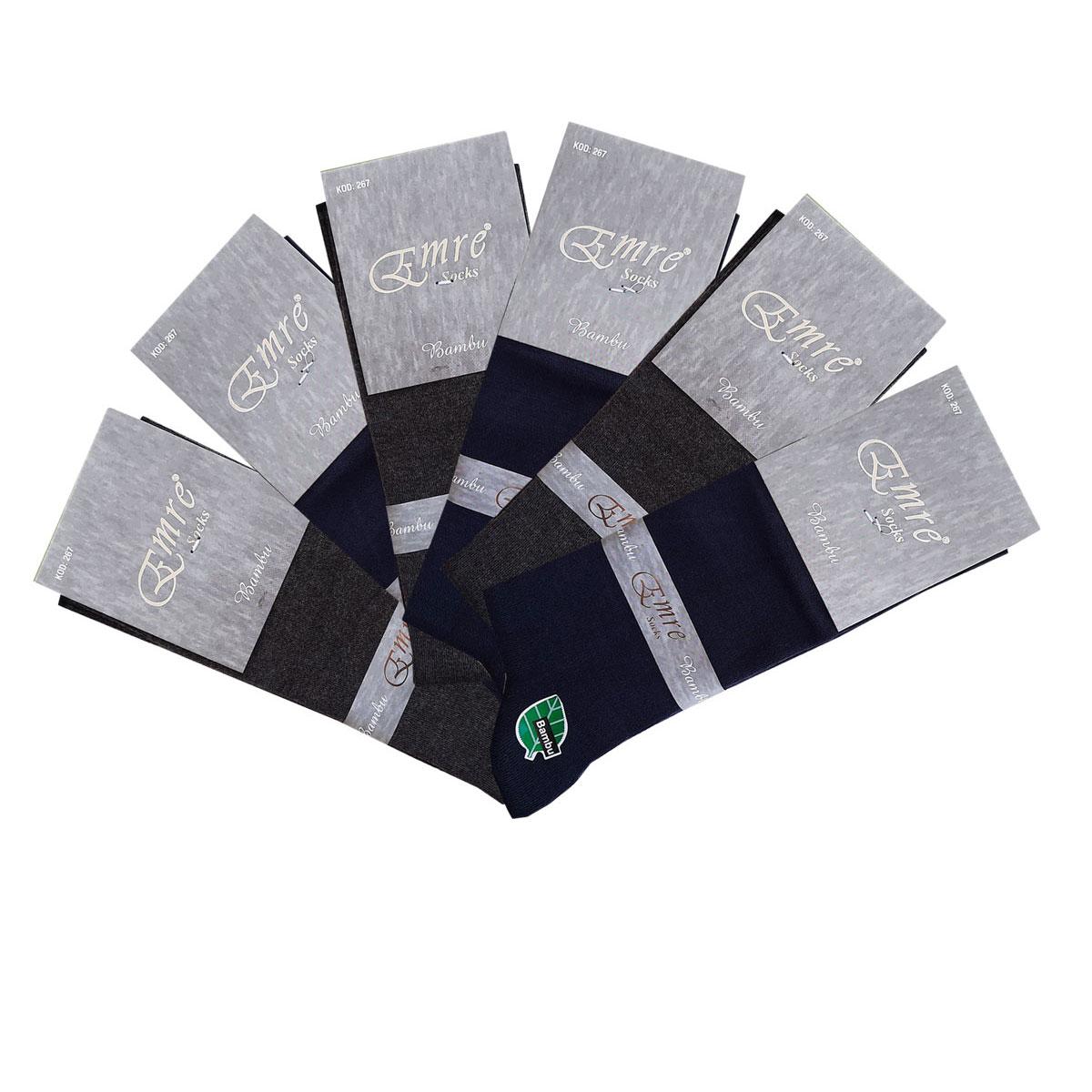 

Emre Men Bamboo Seamless Socks 6 Pack Мужские носки One Size темно-синий