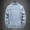 Autumn Denim Jacket Men Turn Down Collar Coat for Men Retro Hip Hop Style Denim Jacket with Multi Pockets Casual Streetwear