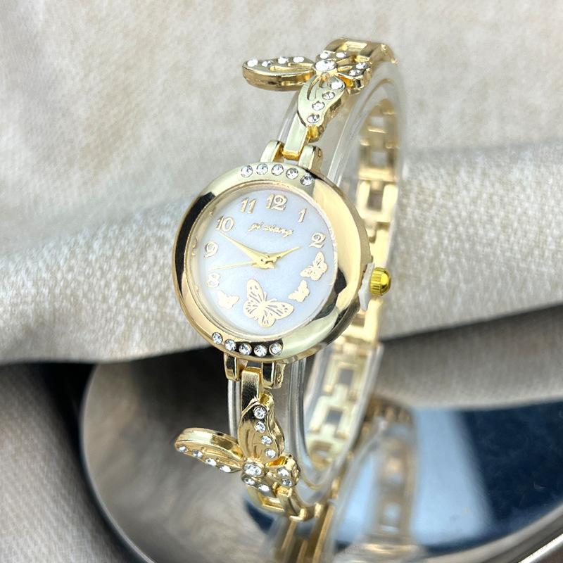 Butterfly Diamond Delicate Small Bracelet Watch Creative Digital Ladies Quartz Watch