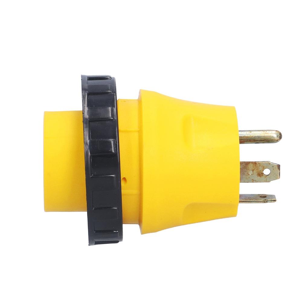 Weatherproof RV Plug Adapter Heavy Duty 30A RV Plug TT-30P To L5-30R  RV Power Connection
