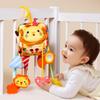 Multiuse Baby Stroller Accessory Wind Chime Crib Mobile Hanging Rattle Toy Cartoon Sensory Developmental Toy For Infant