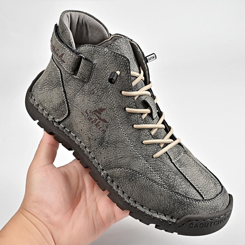Leather Shoes Casual Sneakers Men Shoes Driving Comfortable Split Leather Shoes Men Loafers Moccasins Tooling Shoes