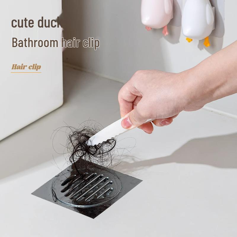 Cute Duck Bathroom Hair Cleaning Clip - Drain Clog Tool