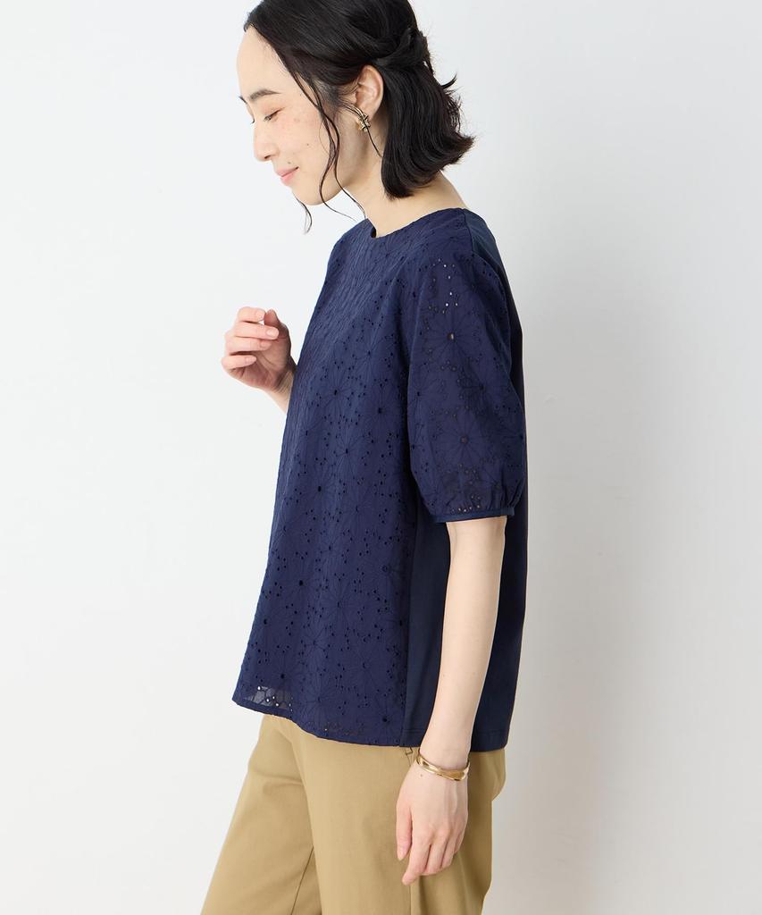DECOY Embroidered 491214 Women's Pullover, Navy,