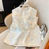 Spring and Summer Vest Women's Vest Vest Sleeveless Top Embroidered Vest Summer