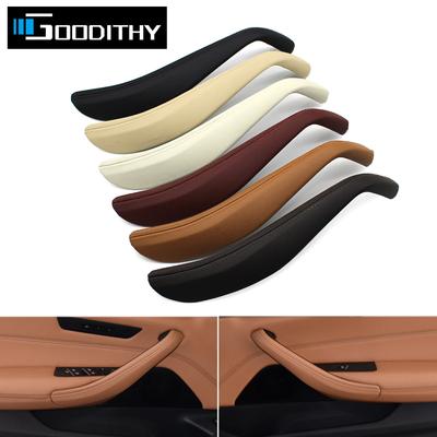 Car Interior Left Right Passenger Door Front Rear Pull Handle Leather Outer Cover For BMW 5 Series G30 G31 M5 F90